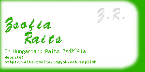 zsofia raits business card